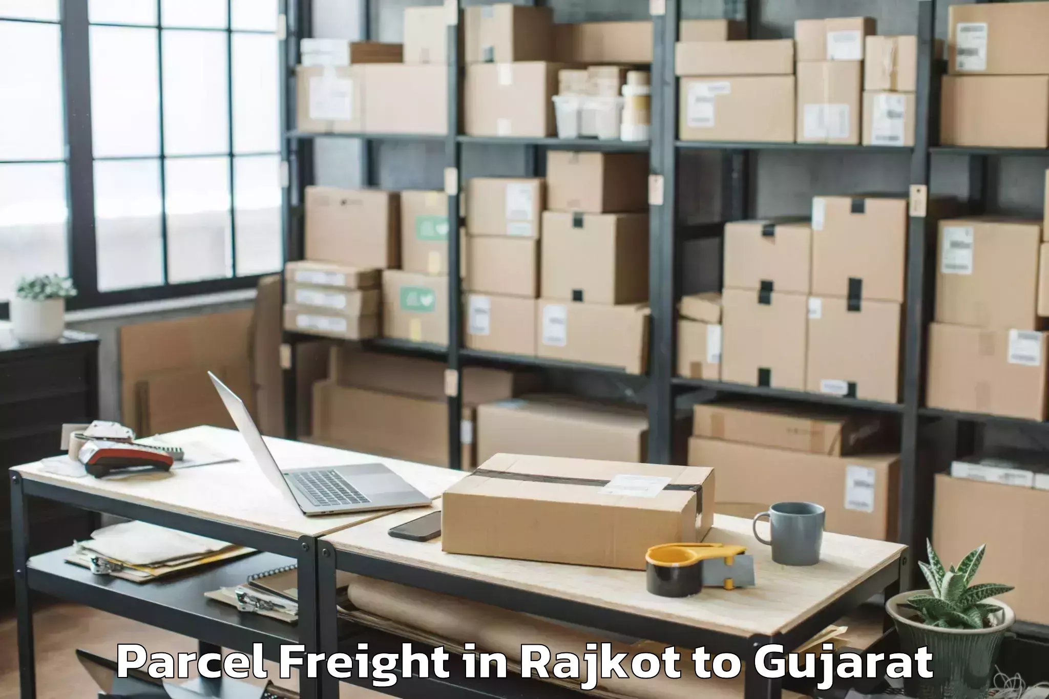 Book Your Rajkot to Sabarmati University Ahmedabad Parcel Freight Today